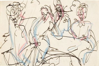 Brothel Scene by Ernst Ludwig Kirchner